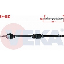Otoco Renault Fluence (L30) 1.5 Dcı 5 Vıtes Uzunluk 931MM 2009- Komple Aks Sağ Ön 391008976R|8200890089