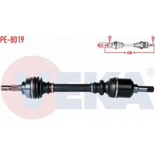 Otoco Peugeot 307 (3A/C) 1.4 Hdı Be Sanzuman Uzunluk 630MM 2000-2007 Komple Aks Sol Ön 3272.9W