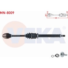 Otoco Mını Cooper ( F55-F56 ) 1.5 M-T 6 Vıtes 2013- Komple Aks Sağ Ön Uzunluk 881MM 31608611928