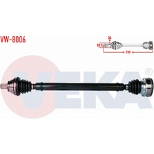 Otoco Volkswagen Golf Vı (5k1) 1.4 Tsı A-T Uzunluk 799MM 2008-2013 Komple Aks Sağ Ön 1K0407272SP