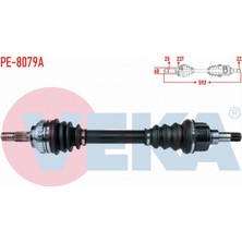 Otoco Peugeot Partner (5,5f) 1.4i Abslı 29 Dıs Uzunluk 593MM 1996-2008 Komple Aks Sol Ön 9632119180