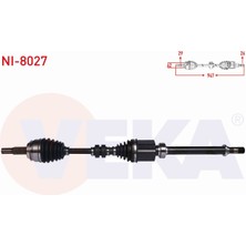 Otoco Nıssan Qashqaı (J11) 1.5 Dcı M-T Uzunluk 947MM 2014- Komple Aks Sağ Ön 391004ED0A