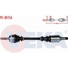 Otoco Peugeot 106 Iı 1.4i Abslı 48 Dıs Uzunluk 624MM 1996-2002 Komple Aks Sol Ön 32722Q