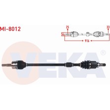 Otoco Mıtsubıshı Colt Vı 1.3 M-T 02-12 / Smart Forfour 1.1 04-06 Komple Aks Sağ Ön Uzunluk 916MM PMR980748