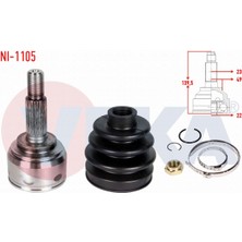 Otoco Nıssan Mıcra (K12) 1.5 Dcı 23X22X49,3 Uzunluk 142,3MM 2003-2010 Aks Kafası Sol-Sağ Ön Dış 0210K12E