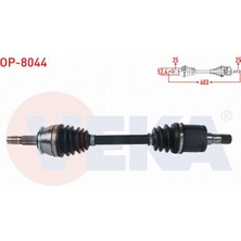 Otoco Opel Mokka 1.4 M-T - 1.6 Cdtı M-T 2012- Komple Aks Sol Ön Uzunluk 603MM 5374155|94560845|95520647
