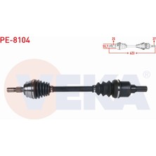 Otoco Peugeot 208 Iı 1.2 - 1.5 Bluehdı A-T 2019- Komple Aks Sol Ön Uzunluk 623MM 9825392980