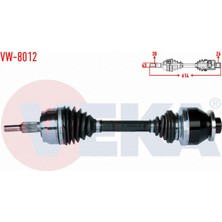 Otoco Volkswagen Transporter V (7ha,7hh,7ea,7eh) 2.5 Tdı Uzunluk 613MM 03-11 Komple Aks Sol Ön 7H0407451AX