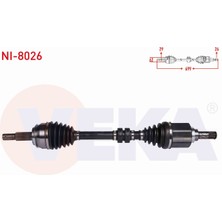 Otoco Nıssan Qashqaı (J11) 1.2 Dıg-T-1.5 Dcı M-T 6 Vıtes 2014-KOMPLE Aks Sol Ön Uzunluk 699MM 391014EA0B