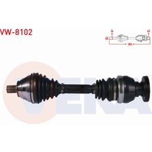 Otoco Volkswagen Tıguan (5n_) 1.4 Tsı 4motion Uzunluk 500 mm 2007-2016 Komple Aks Sol Ön 5N0407761Q