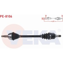 Otoco Peugeot Rıfter 1.5 Hdı 2019-/ Partner 1.5 Hdı 2018- Komple Aks Sol Ön Uzunluk 677MM 9677561480