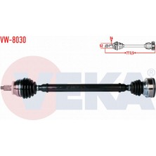 Otoco Volkswagen Polo(6r,6c)1.6 Tdı(Caya-Cayb-Cayc)M-T uzunluk 773.5MM 09-Komple Aks Sağ Ön 6R0407762AX