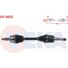 Otoco Opel Insıgnıa A 1.6 Cdti A-T 2013-2017 Komple Aks Sol Ön Uzunluk 666MM 13362755|95520661|5374059