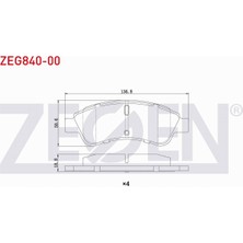Otoco Partner 96-08 Ön Fren Balatası 3649088