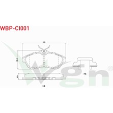 Otoco Cıtroen C3 (Fc) 1.6 Hdı 2002-2009 Ön Fren Balatası IKB-2-1496-0