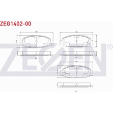 Otoco Mıtsubıshı Canter Fuso FE519 3.0 2006- Ön Fren Balatası MC112202