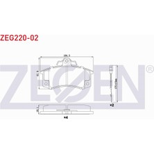 Otoco Renault R21 (B48,L48) Concorde 2.0 1986-1993 Ön Fren Balatası Fişli 77 01 202 785