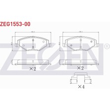 Otoco Skoda Fabıa Iı 1.2 06-15 / 1.2 Tsı 06-15 / 1.4 06-15 / 1.6 06-15 Ön Fren Balatası 6RU698151A