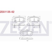 Otoco Hyundaı I10 (Pa) 1.1i 12V 2008-2013 Arka Fren Balatası Ikazlı 58302-07A00