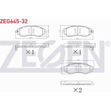Otoco Chevrolet Evanda (V200) 2.0i 2003-2006 Ön Fren Balatası 22796495