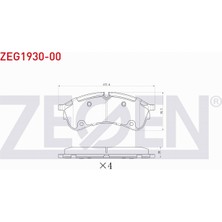 Otoco Volkswagen Crafter (Sy_sz) 2.0 Tdı 2018- Uzun Sase / Cıft Teker Ön Fren Balatası SLV79142283