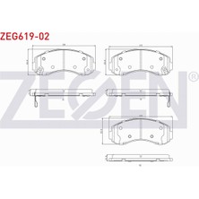 Otoco Kıa K2500 2.5 D 2003- Ön Fren Balatası Ikazlı 0K60A 3328ZA