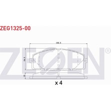 Otoco Toyota Hı-Ace Iv (_H1_,_H2_) 2.4 Td 1996-2006 Ön Fren Balatası 04465-26421
