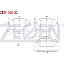 Otoco Honda Cr-V V 2016- Ön Fren Balatası Ikazlı 45022-TRT-J01|45022-TLA-A01|45022-TLA-A10