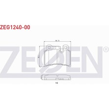 Otoco Volkswagen Touareg (7la,7l6,7l7) 3.0 V6 Tdı 2002-2010 Arka Fren Balatası 7L6698451B