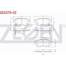 Otoco Mıtsubıshı L 300 (P0W,P1W) 2.5 D 1986-2006 Ön Fren Balatası Ikazlı MB500812