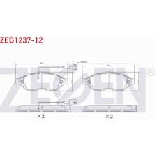 Otoco Fıat Ducato 2.3 Mjt 2006-2014/ Jumper Iıı 2.2 Hdı 2006-2014 Ön Fren Balatası Çift Fişli 77366020