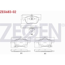 Otoco Opel Zafıra A 1.6 16V 1999-2005 Ön Fren Balatası Ikazlı 1605996