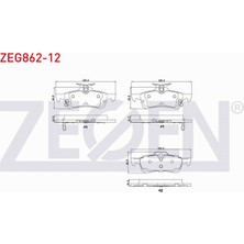 Otoco Honda Cıvıc Ix 1.6i 2012-2016 Arka Fren Balatası Ikazlı 44660-D010