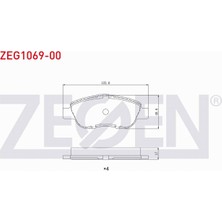 Otoco Fıat Albea 1.2 2003-2005 / Fıat Palıo 1.2 2003-2005 Ön Fren Balatası 45022-SEA-EZ1