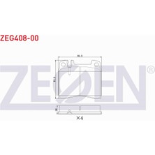 Otoco Mercedes S Serısı (W140) S 320 91-98 / S Serısı (W140) S 300 91-98 Ön Fren Balatası A00240320