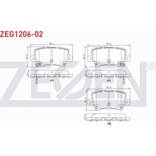 Otoco Honda Cıvıc Vııı 1.4 05-12 / Honda Cıvıc Vııı 1.8 05-12 Arka Fren Balatası Ikazlı IKB-2-3408-0