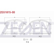 Otoco Land Rover Dıscovery V (Lr) 2.0 D 2016- Ön Fren Balatası Ikazlı J9C7133