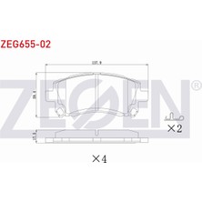 Otoco Subaru Forester (Sf) 1995-2002 Ön Fren Balatası 26296AC030