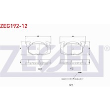 Otoco Renault R9 (L42) 1.4 1985-2000 Ön Fren Balatası Fişli DCP1000327-1