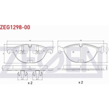 Otoco Bmw X5 (E70) 4.8i 2007-2012 / Bmw X6 (E71,E72) 3.5 D 2008- Ön Fren Balatası Ikazlı 34116865868