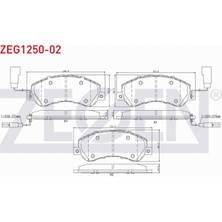 Otoco Ford TRANSIT(V347)2.4 Tdcı-3.2 Tdcı(Arkadan ITISLI)2006-2014 Ön Fren Balatası Fişli 6C112K021AE