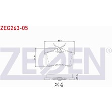 Otoco Golf V 1.4 Tsı-1.6 Tdı 2003-2009 Arka Fren Balatası 440603530R