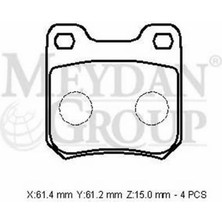 Otoco Opel Omega- A- 86/94 Arka Fren Balatası (Kablosuz)(Disk) (61,4X61,2X15) (Bramax) 91145710