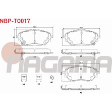 Otoco Toyota C-Hr (_X1_) 1.8 Hybrid 2016- Ön Fren Balatası Ikazlı SLV78182287