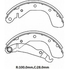 Otoco Opel Corsa- C- 04/06 Arka Fren Pabucu 1,0/1,2/1,3/1,4/1,7cc (100X28) (Bramax) 1605052