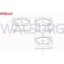 Otoco Hyundaı Sonata V 3.3i V6 2005-2010 Ön Fren Balatası Ikazlı IKB-2-3409-0