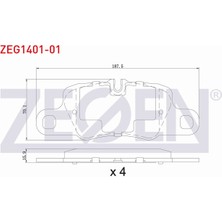 Otoco Porsche Panamera 3.0-3.0 D-3.6-4.8-Turbo 2010-2016 Arka Fren Balatası 99135294900