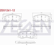 Otoco Chevrolet Captıva (C100) 2.0 D 2006-2012 Ön Fren Balatası Ikazlı 22850989