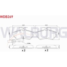 Otoco Passat 1.6 1996-2000 Ön Fren Balatası Fişli 8e0 698 151 M