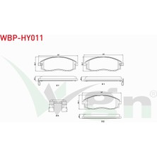 Otoco Hyundaı Starex 2.4i 1997-2003 Ön Fren Balatası Ikazlı 58101 4AA00
